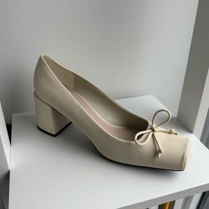 charles & keith block heel pumps size 38